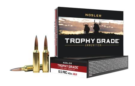 Nosler 61232 Trophy Grade Long Range 6.5 PRC 142 gr Nosler Spitzer AccuBond-Long Range (SABLR) 20 Per Box/ 10 Cs