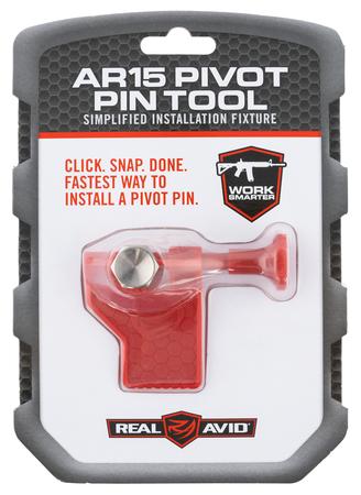 Real Avid AVAR15PPT Pivot Pin Tool Red Polymer Rifle for AR-15 Includes Detent Plunger, Large Pin, & Install Tool