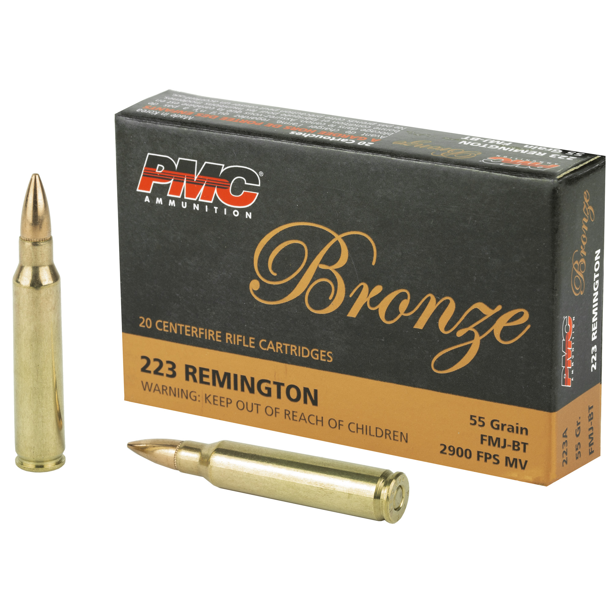 PMC 55gr .223 Rem Ammo Box of 20 - 223A