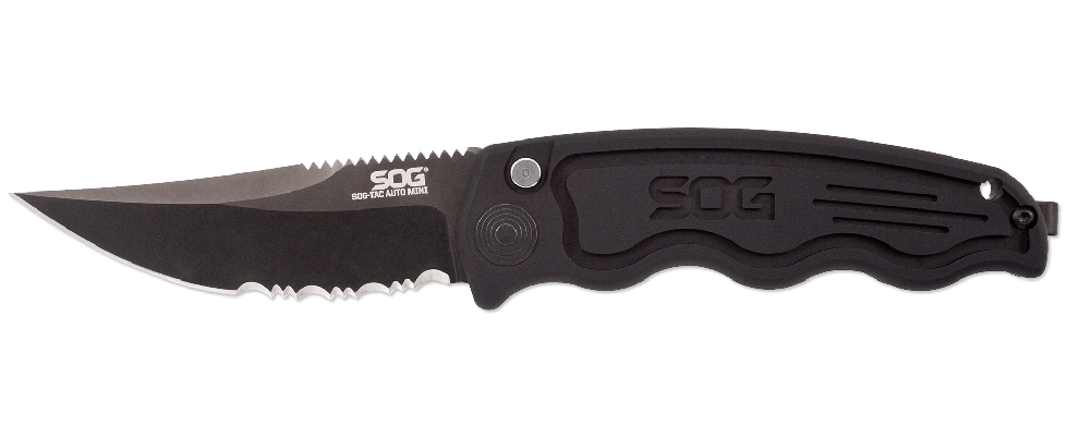 How to sharpen SOG Mini SOG TAC Automatic Knife, I don't just say